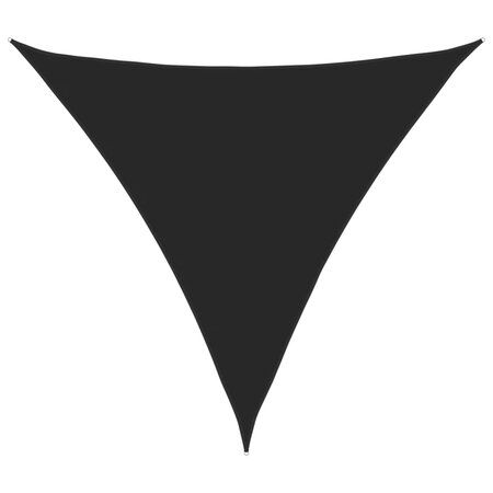vidaXL Voile de parasol tissu oxford triangulaire 3 6x3 6x3 6 m noir