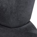 vidaXL Chaise en forme de main Noir Velours