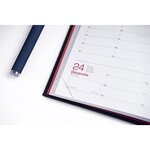 Agenda Couverture Rigide 'TEXTURA' Semainier 16 x 24 cm Noir OXFORD