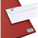 Mini-étiquettes de courrier pour imprimantes à jet d'encre, 38,1 x 21,2 mm, 25 feuilles, 65 étiquettes par feuille, auto-adhésives, blanc (paquet 1625 unités)