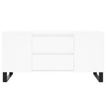 vidaXL Table basse blanc 102x44 5x50 cm bois d'ingénierie