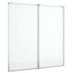 Tableau magnétique panneau écriture école maison bureau pliable 80 x 80 x 1 7 cm aluminium 02_0045532