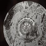 Pièce de monnaie en Meteorite 1 Dollar g 31.1 (1 oz) Millésime 2024 Meteorite Coin KOI FISH