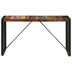 vidaXL Table à manger 140x70x75 cm Bois de récupération massif
