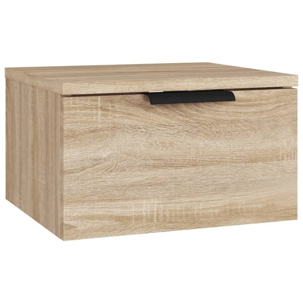 vidaXL Table de chevet murale Chêne sonoma 34x30x20 cm