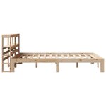 vidaXL Cadre de lit avec tête de lit 120x200 cm bois de pin massif
