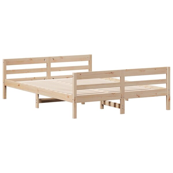 vidaXL Cadre de lit sans matelas 140x200 cm bois massif de pin