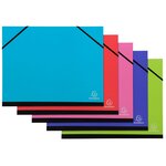 Carton À Dessins Avec Élastiques Iderama - A4 - Couleurs Assorties - X 5 - Exacompta