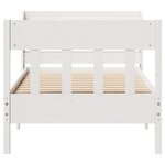 vidaXL Cadre de lit sans matelas blanc 100x200 cm bois de pin massif
