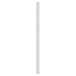vidaXL Tête de lit métal blanc 200 cm