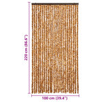 vidaXL Moustiquaire Ocre et blanc 100x220 cm Chenille
