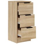vidaXL Buffets 2 Pièces Chêne Sonoma 30x30x70 cm Bois d'ingénierie