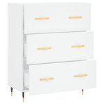 vidaXL Buffet blanc 69 5x34x90 cm bois d'ingénierie