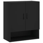 vidaXL Armoire murale noir 60x31x70 cm bois d'ingénierie