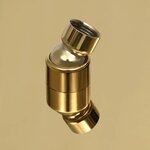 vidaXL Pomme de douche pluie Acier inoxydable 50x50 cm Carrée Doré