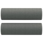 vidaXL Ensemble de canapés 3 Pièces coussins gris foncé tissu