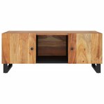 vidaXL Table basse 100x54x40 cm bois d'acacia solide et d'ingénierie