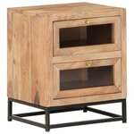 vidaXL Table de chevet 40x30x50 cm Bois d'acacia massif