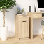 vidaXL Armoire de bureau Chêne sonoma 33 5x50x75 cm Bois d'ingénierie
