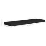 vidaXL Étagère flottante murale noir 80x23 5x3 8 cm MDF