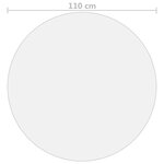 vidaXL Protecteur de table transparent Ø 110 cm 2 mm PVC