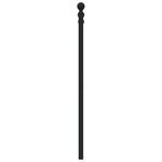 vidaXL Tête de lit métal noir 140 cm