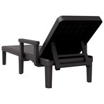 vidaXL Chaise longue réglable en hauteur à 4 positions polypropylène