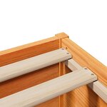 vidaXL Cadre de lit avec tête de lit cire marron 120x190cm bois de pin