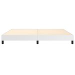 vidaXL Cadre de lit Blanc 200x200 cm Similicuir