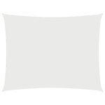 vidaXL Voile de parasol tissu oxford rectangulaire 2x3 5 m blanc