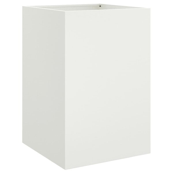 vidaXL Jardinière blanc 52x48x75 cm acier laminé à froid