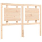 vidaXL Cadre de lit avec tête de lit 120x200 cm bois massif