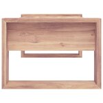 vidaXL Table basse 110x60x40 cm Bois de teck massif