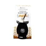 Tasse noire et bombilla à maté - 230 ml