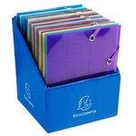 Chemise À Élastique 3 Rabats Polypro Crystal Colour - Format Pocket 12x16cm - Couleurs Assorties - X 25 - Exacompta