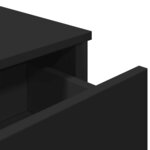 vidaXL Buffet noir 97x32 5x74 5 cm bois d’ingénierie