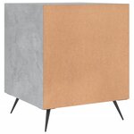 vidaXL Tables de chevet 2 Pièces gris béton 40x40x50 cm bois d’ingénierie