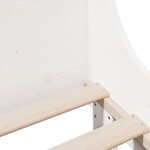 vidaXL Cadre de lit sans matelas blanc 75x190 cm bois de pin massif