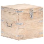 vidaXL Coffre 40x40x40 cm Bois d'acacia solide