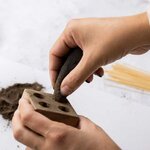 DIY encens - Moule en bois pour 4 cônes + Poudre Santal suprême + Poudre de finition