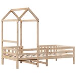 vidaXL Cadre de lit avec toit 80x200 cm bois de pin massif