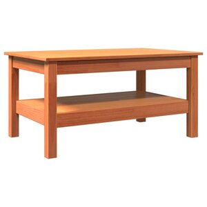 vidaXL Table basse cire marron 80x50x40 cm bois massif de pin