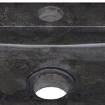 vidaXL Lavabo mural noir 38x24x6 5 cm marbre