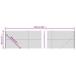 vidaXL Clôture en mailles de chaîne avec bride argenté 2 2x25 m