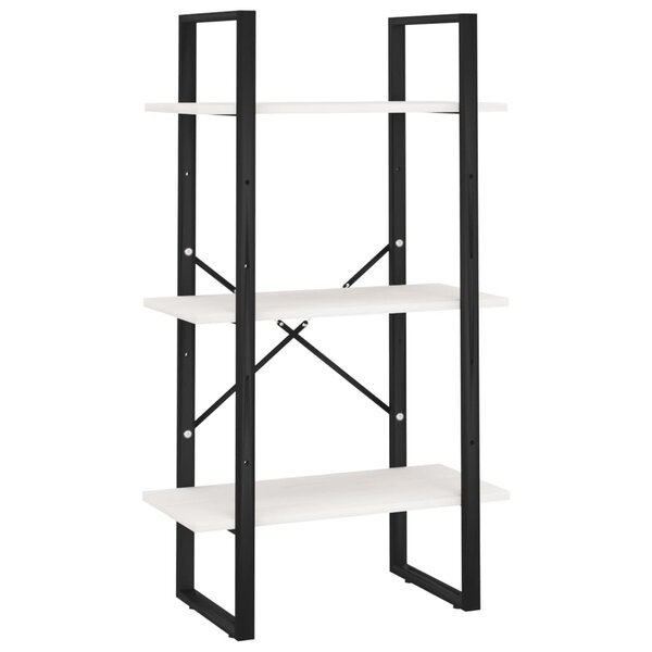 vidaXL Étagère de rangement Blanc 60x30x105 cm Bois de pin massif