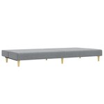 vidaXL Ensemble de canapés 2 Pièces gris clair tissu