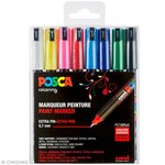 Marqueurs Posca PC1MR Pointe calibrée extra-fine Basic 8 pièces