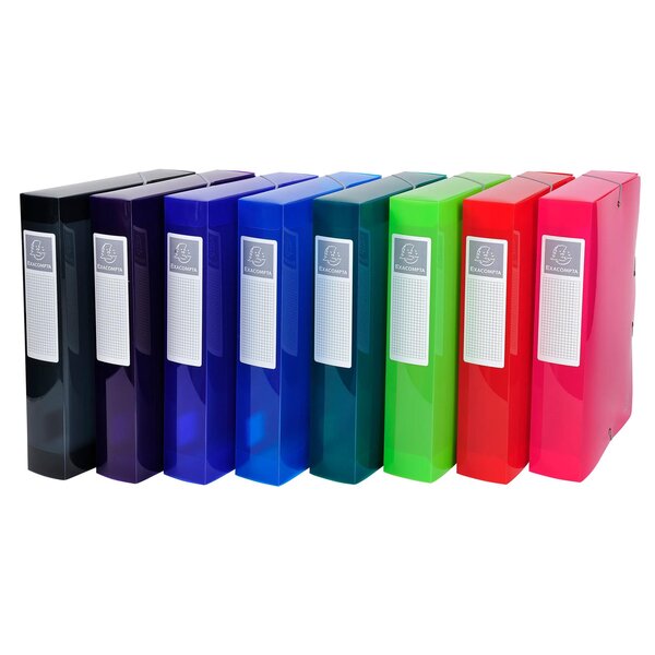 Boite De Classement En Polyproppylène Dos 60mm Iderama Pp - A4 - Couleurs Assorties - X 8 - Exacompta