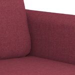 vidaXL Canapé à 3 places Rouge bordeaux 180 cm Tissu