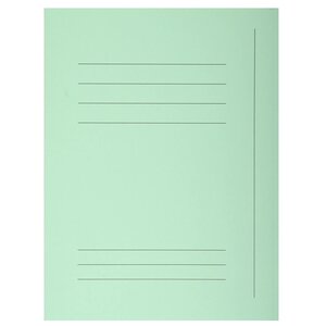 Paquet 50 Chemises Imprimées 3 Rabats Super 210 - 24x32cm - Vert Clair - Exacompta